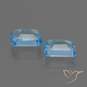 Shop natural 5.73ct Bleu ciel Topaze gems, Octogone / coupe Émeraude, from Brésil at GemSelect. In stock, global shipping!