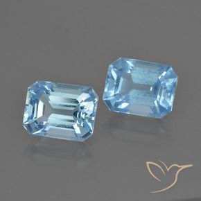 Shop natural 5.75ct Bleu Suisse Topaze gems, Octogone / coupe Émeraude, from Brésil at GemSelect. In stock, global shipping!
