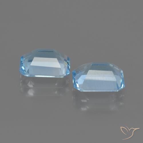 Shop natural 5.19ct Bleu ciel Topaze gems, Octogone / coupe Émeraude, from Brésil at GemSelect. In stock, global shipping!