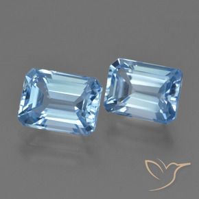 Shop natural 5.01ct Bleu ciel Topaze gems, Octogone / coupe Émeraude, from Brésil at GemSelect. In stock, global shipping!