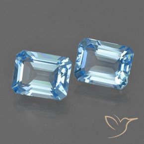 Shop natural 5.23ct Bleu Suisse Topaze gems, Octogone / coupe Émeraude, from Brésil at GemSelect. In stock, global shipping!