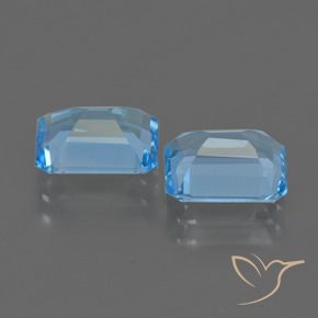 Shop natural 5.23ct Bleu Suisse Topaze gems, Octogone / coupe Émeraude, from Brésil at GemSelect. In stock, global shipping!