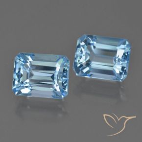 Shop natural 6.26ct Bleu Suisse Topaze gems, Octogone / coupe Émeraude, from Brésil at GemSelect. In stock, global shipping!