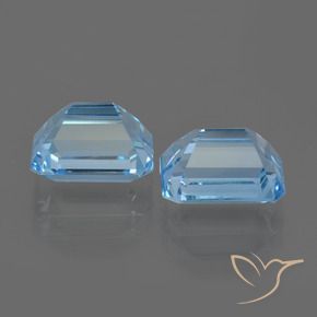 Shop natural 6.26ct Bleu Suisse Topaze gems, Octogone / coupe Émeraude, from Brésil at GemSelect. In stock, global shipping!