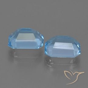 Shop natural 5.73ct Bleu ciel Topaze gems, Octogone / coupe Émeraude, from Brésil at GemSelect. In stock, global shipping!