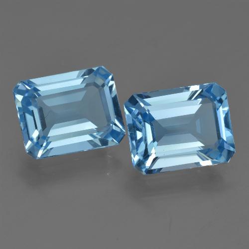 Achetez naturel 5,53ct bleue topaze gems, taille émeraude, en provenance brésil chez gemselect. en stock, livraison internationale!