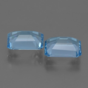 Achetez naturel 5,53ct bleue topaze gems, taille émeraude, en provenance brésil chez gemselect. en stock, livraison internationale!