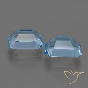 Achetez naturel 5,75ct bleue topaze gems, taille émeraude, en provenance brésil chez gemselect. en stock, livraison internationale!