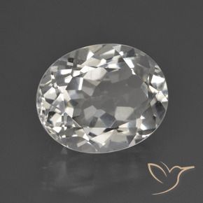 Topaze Blanc chaud naturelle ovale, 4.87 ct, VS