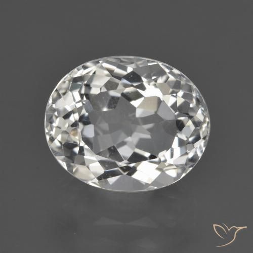 5.15ct Naturel Blanc chaud Topaze, ovale, VS