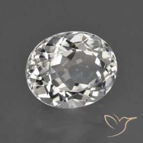 Topaze Blanc chaud naturelle ovale, 5.15 ct, VS