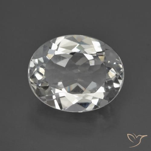3.85ct Naturel Blanc chaud Topaze, ovale, VS