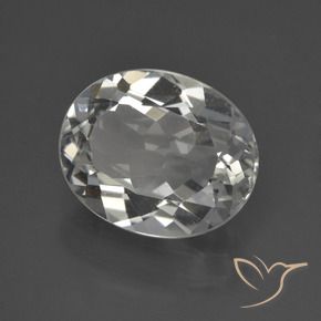 Topaze Blanc chaud naturelle ovale, 3.85 ct, VS