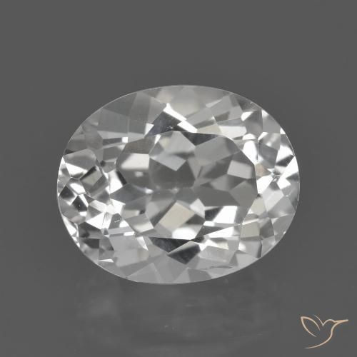 4.93ct Naturel Blanc chaud Topaze, ovale, VVS