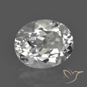 Topaze Blanc chaud naturelle ovale, 4.93 ct, VVS
