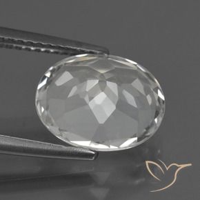 Topaze Blanc chaud naturelle ovale, 4.79 ct, VS
