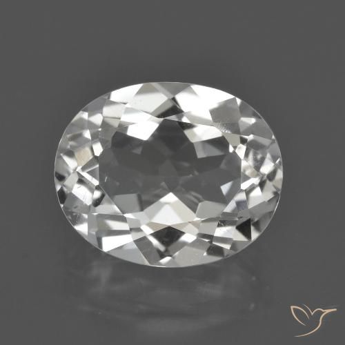 4.58ct Naturel Blanc clair Topaze, ovale, VS