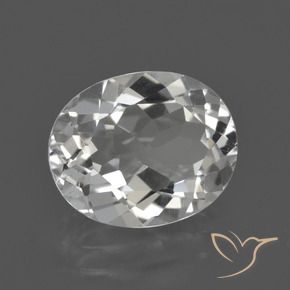 Topaze Blanc clair naturelle ovale, 4.58 ct, VS