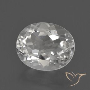 Topaze Blanc naturelle ovale, 3.50 ct, VS