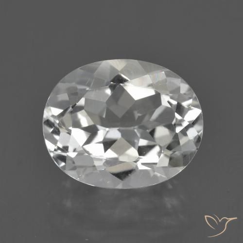 4.88ct Naturel Blanc Topaze, ovale, VVS-VS