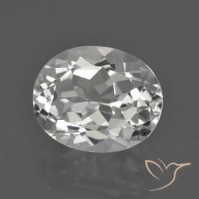 Topaze Blanc naturelle ovale, 4.88 ct, VVS-VS