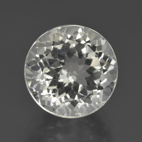 Topaze Blanc chaud naturelle Coupe roude, 7.00 ct, VS