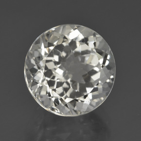 Topaze Blanc chaud naturelle Coupe roude, 7.00 ct, VS