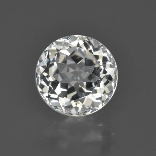 Topaze Blanc chaud naturelle Coupe roude, 4.36 ct, VVS