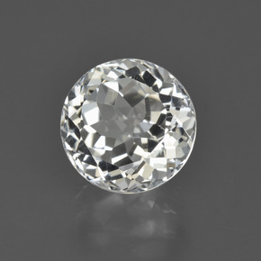 Topaze Blanc chaud naturelle Coupe roude, 4.36 ct, VVS