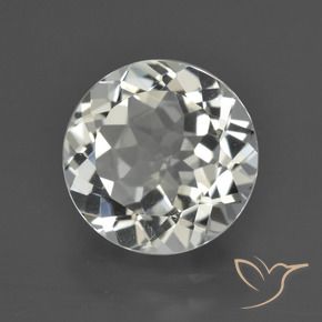Topaze Blanc chaud naturelle Coupe roude, 4.87 ct, VVS-VS