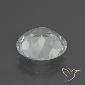 Topaze Blanc chaud naturelle Coupe roude, 4.87 ct, VVS-VS