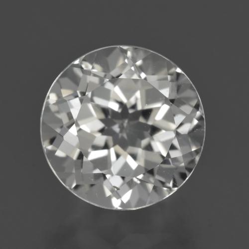 Topaze blanc naturelle coupe roude, 5,82 ct, VVS