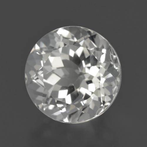 Topaze blanc naturelle coupe roude, 5,82 ct, VVS