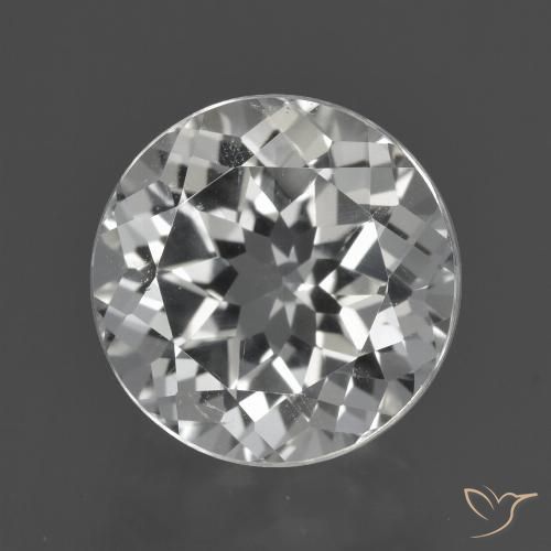 5.50ct Naturel Blanc Topaze, Tour, VVS