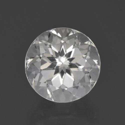 Topaze blanc naturelle coupe roude, 4,76 ct, VVS