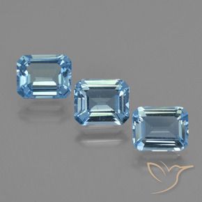 Shop natural 3.79ct Bleu Suisse Topaze gems, Octogone / coupe Émeraude, from Brésil at GemSelect. In stock, global shipping!