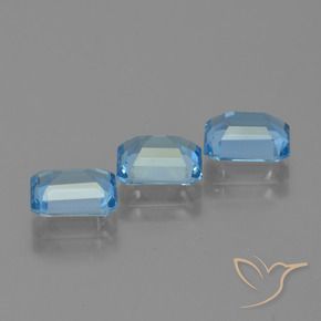 Shop natural 3.79ct Bleu Suisse Topaze gems, Octogone / coupe Émeraude, from Brésil at GemSelect. In stock, global shipping!