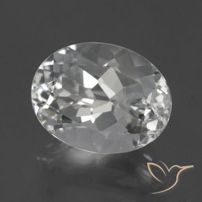 Topaze Blanc clair naturelle ovale, 5.61 ct, VVS-VS