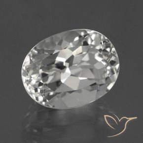 Topaze Blanc naturelle ovale, 5.65 ct, VVS