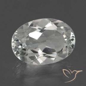 Topaze Blanc chaud naturelle ovale, 5.12 ct, VS