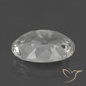 Topaze Blanc chaud naturelle ovale, 5.12 ct, VS