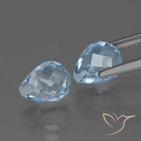 Shop natural 5.18ct Bleu ciel Topaze gems, Briolette, from Brésil at GemSelect. In stock, global shipping!