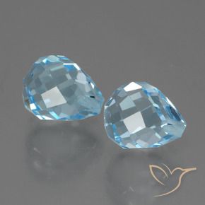 Shop natural 5.29ct Bleu ciel Topaze gems, Briolette, from Brésil at GemSelect. In stock, global shipping!