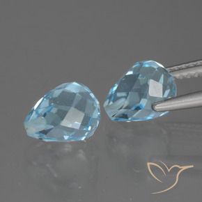 Shop natural 5.00ct Bleu Suisse Topaze gems, Briolette, from Brésil at GemSelect. In stock, global shipping!