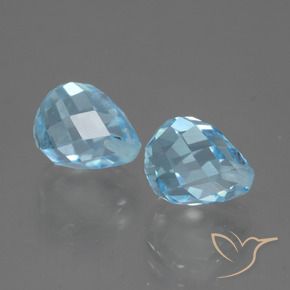 Shop natural 5.08ct Bleu ciel Topaze gems, Briolette, from Brésil at GemSelect. In stock, global shipping!