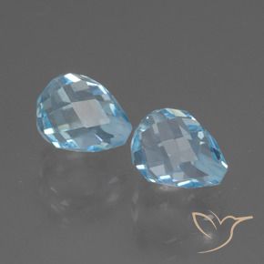 Shop natural 5.27ct Bleu ciel Topaze gems, Briolette, from Brésil at GemSelect. In stock, global shipping!