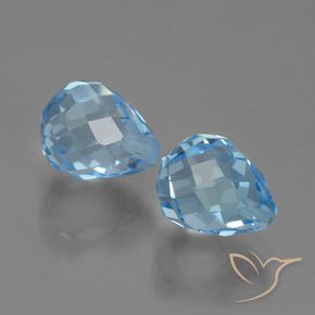 Shop natural 5.24ct Bleu ciel Topaze gems, Briolette, from Brésil at GemSelect. In stock, global shipping!