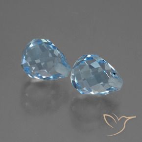 Shop natural 5.15ct Bleu ciel Topaze gems, Briolette, from Brésil at GemSelect. In stock, global shipping!