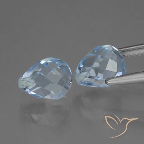 Shop natural 5.17ct Bleu ciel Topaze gems, Briolette, from Brésil at GemSelect. In stock, global shipping!