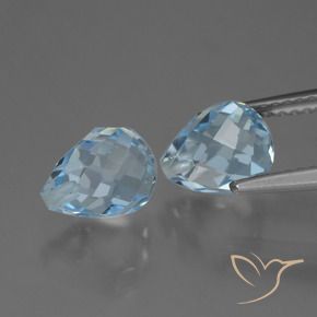 Shop natural 4.99ct Bleu ciel Topaze gems, Briolette, from Brésil at GemSelect. In stock, global shipping!